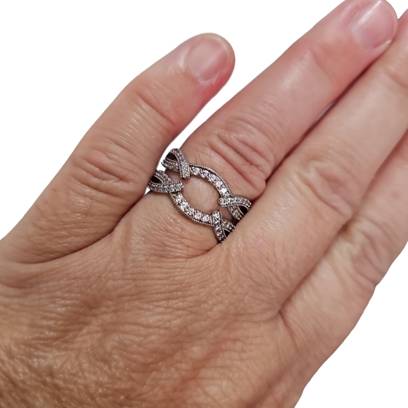 NWT Maxine halo ring enhancer insert size 8 925 sterling - Picture 8 of 12